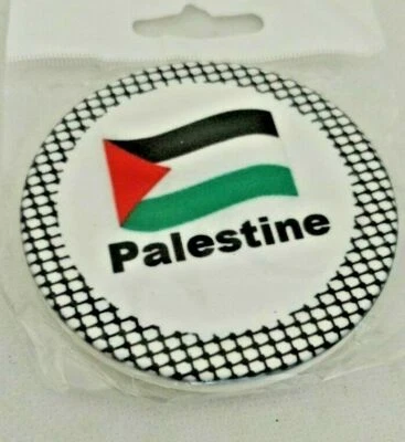 Bandera de Palestina con patrón palestino imán de nevera de cerámica recuerdo  Foto 1 de 3