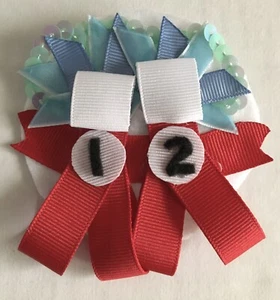 One(1) NEW Handmade Dr. Seuss 3D Cat In The Hat Thing One & Thing Two Hair Clip - Picture 1 of 7