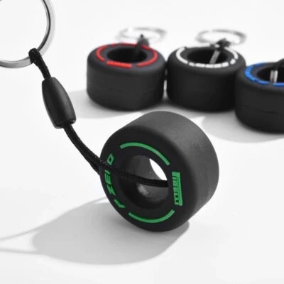 Lo último Llavero Coche F1 Carreras Neumático Estilo Llave Dije Bolso Personalizado Dijes Colgante Foto 1 de 4