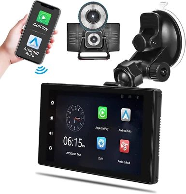 Autoradio Portatile Wireless Carplay Android Auto, Autoradio Touchscreen Da 5",  - Immagine 1 di 4