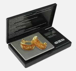 Digital Scale 1000g x 0.1g Jewelry Gram Silver Gold Coin Pocket Size Herb Grain - Picture 1 of 14