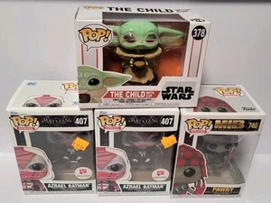 (4) Funko Pop New Lot Star Wars The Child  Azrael Batman,  MIB Pawny NEW Lot - Picture 1 of 4