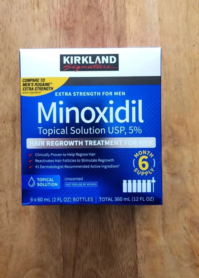 KIRKLAND Minoxidil 5% Extra Fuerza Hombres Solución de Regeneración del Cabello Suministro para 6 Meses Foto 1 de 1