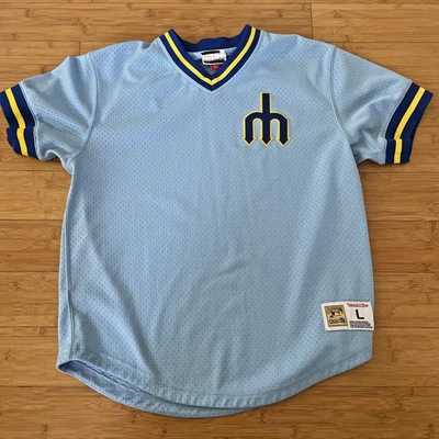 Mitchell & Ness - Mariners Baseball Jersey Size L - Cooperstown Collection - Image 1 of 4