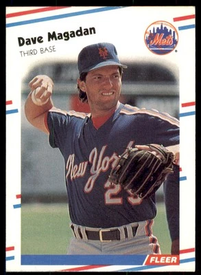 1988 Fleer Dave Magadan New York Mets #141 - Image 1 of 2