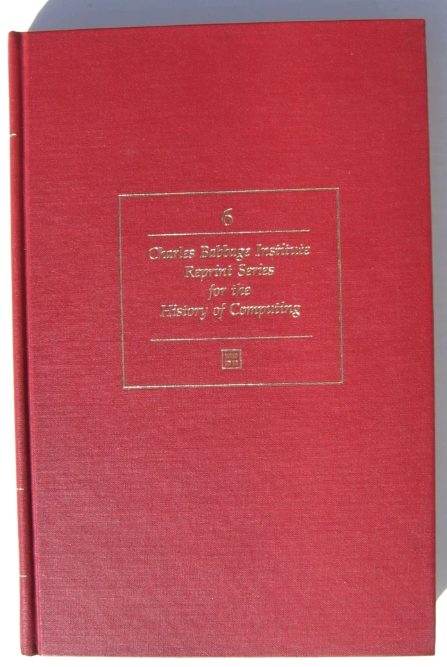 Calculating Machines D R Hartree Babbage Institute Reprint #6 1984 HC Like New - Image 1 of 2