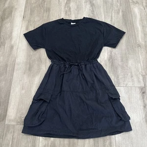 Zara Girls Black Shirt Look Dress Size 13-14 164cm - Picture 1 of 18