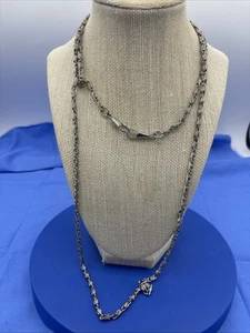 Silberfarbene Brillenkette 44" filigran - Bild 1 von 3