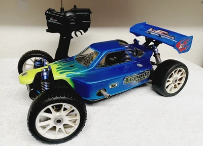 VINTAGE KYOSHO INFERNO US SPORTS RC 1/8 4WD NITRO RACING BUGGY OFNA AIRTRONICS - Image 1 of 4