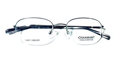 MARCOS DE GAFAS CHARMANT CH8176 GRN GRIS UNISEX AUTÉNTICOS MEDIO BORDE 51-19-145 Foto 1 de 4