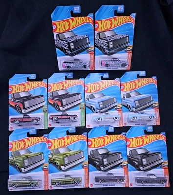 Hot Wheels '83 Chevy Silverado Trucks 2022 - 2026 Lot Of 10  - Image 1 of 4