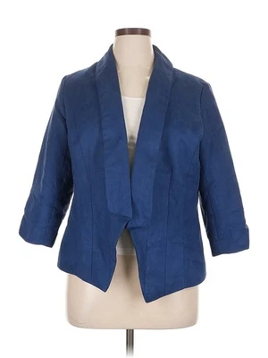 Sejour Women Blue Blazer 1X Plus - Image 1 of 4