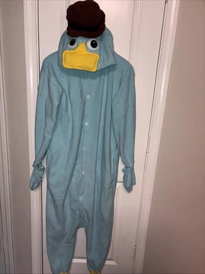 Disfraz de Perry el Ornitorrinco Adulto S Pijama PJ Juegos con disfraces Vellón Phineas Ferb 1 pieza Foto 1 de 4