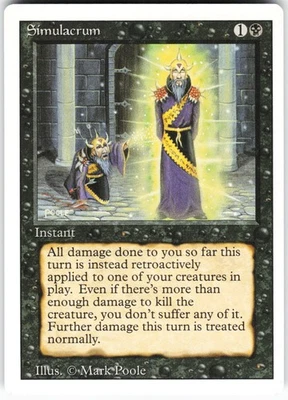 Simulacrum U Revised Edition 3ED Normal MTG LP - Image 1 of 2
