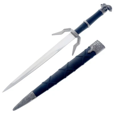 Monster Slayer Steel Blade Silver Sword Style Medieval Dagger. for Collection... - Image 1 of 4