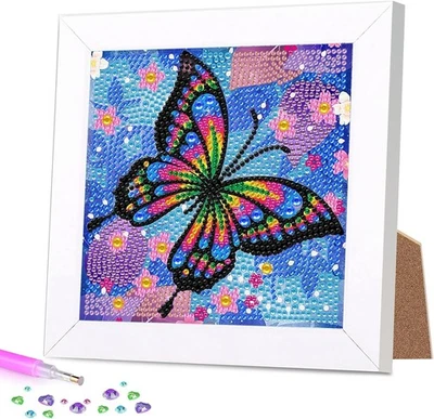 Lithyc Diamond Painting Bilderrahmen Mit Rahmen - Kinder Diamant-Kunstrahmen,