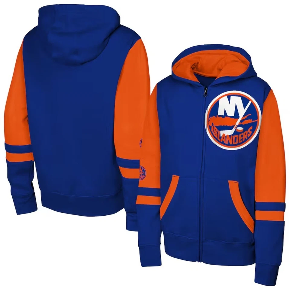 Sudadera con Capucha Cremallera Completa New York Islanders Niños Pequeños Talla Mediana 5/6 - Azul Foto 1 de 3