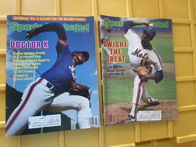 Lot of 2 Sports Illustrateds April 15, & Sept 2, 1985 Dwight "Doc" Gooden - Image 1 of 3