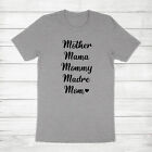 Mother's Day Gift Mama Mommy Madre Mom Pregnancy Announcement Unisex Tee T-Shirt