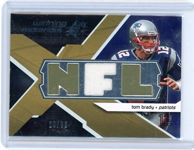 TOM BRADY 2008 UPPER DECK SPX "Winning Materials" Game-Used JERSEY CARD 29/99 - Image 1 of 2