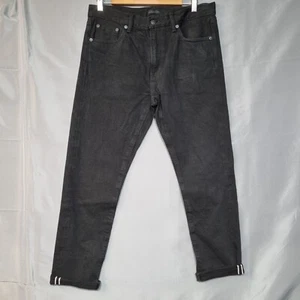 Uniqlo Selvedge Jeans 33x32 gemessen 33x28 schwarz Stretch Slim Fit gerades Bein - Bild 1 von 11