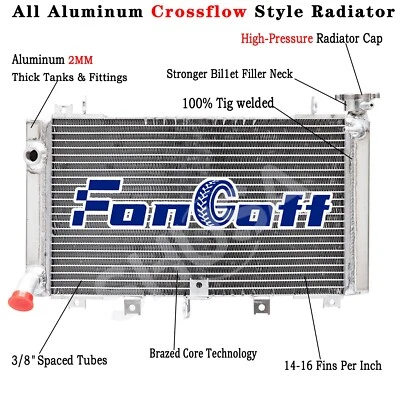 Aluminum Racing Radiator For 1999-2007 2000 Suzuki HAYABUSA GSXR1300 - Изображение 1 из 4