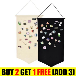 Pin Wall Display Banner Lapel Enamel Badge Canvas Flag Wall Banner Room Decor' - Picture 1 of 21
