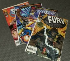 FURY OF SHIELD #1 2 3 4 (1995) Set Complete High Grade Marvel Foil Chaykin Nick