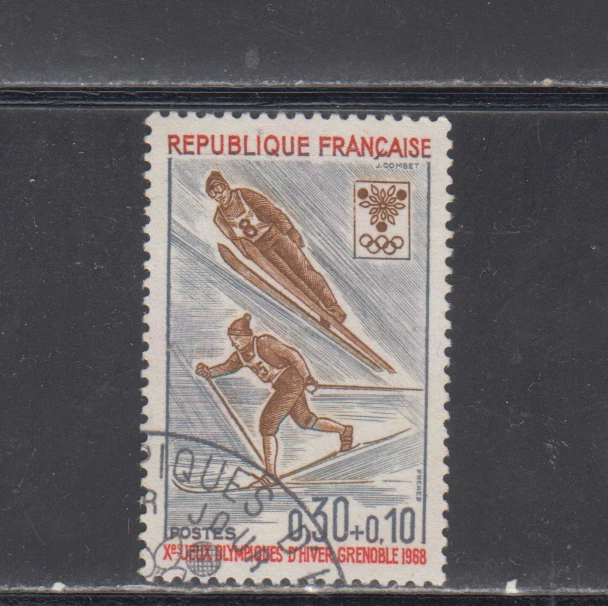 FRANCE :  1968 - USED  - SCOTT # B411  OLYMPICS - Image 1 of 1