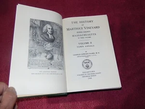1966 HB BOOK "HISTORY OF MARTHA'S VINEYARD, DUKES COUNTY, MASSACHUSETTS VOL. 2" - Picture 1 of 15