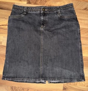 Access Women's Teens Sz 16 Blue Jean Skirt Tag Is Faded Check Measurements - Picture 1 of 9