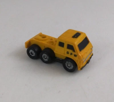 1988 Funrise Micro Machines Yellow Flatbed Truck Semi-Truck Rare - Image 1 of 4