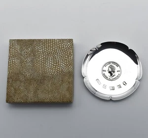 Vintage Sterling Silver Pin Dish Silver Jubille QEII 1977 Boxed - Picture 1 of 6