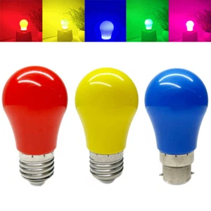 LED Light Pear Shaped Bulb 2W Colored E27 B22 Atmosphere Red Blue Pink 220V - Picture 1 of 23