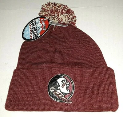Florida State Seminoles NCAA Basic Cuffed with Pom Knit Hat - Image 1 of 3