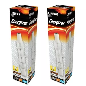 2 x 78mm FLOODLIGHT BULB R7S 120W = 150W Energizer Halogen Security Linear 240V - Picture 1 of 4