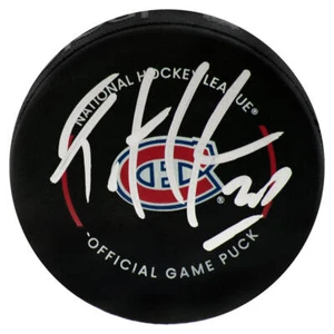 Patrick Roy Signed Montreal Canadiens Official Game Hockey Puck - (Beckett COA) - Picture 1 of 1