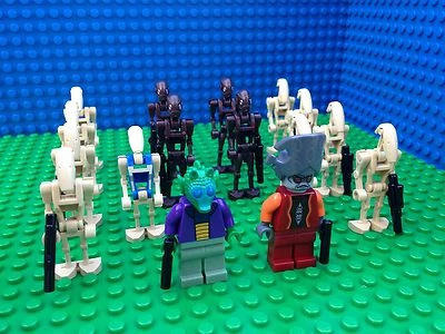 Lego Star Clone Wars Commando Pilot DROID FEDERATION ARMY Onaconda Farr Minifigs - Image 1 of 4