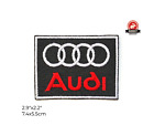 AUDI Car Brand Logo Embroidered Patch Motorsport Badge Applique Iron On 1 Piece