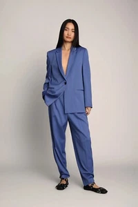 BNWT Munthe Lussima Blazer And Trouser Set, Blue Pinstripe - Picture 1 of 3