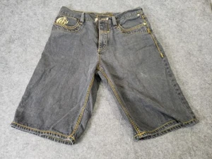Coogi Shorts Mens 36 Blue Denim Embroidered Jean Bermuda - Picture 1 of 18