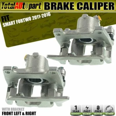2x pinça de freio a disco com suporte dianteiro esquerdo e direito para Smart Fortwo 2008-2016 - Imagem 1 de 4