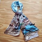 Vintage Scarf Made In Peoples Republic Of China 100% Silk 20x67 Preowned   J