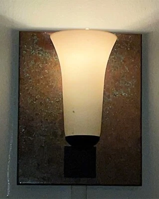 HUBBARDTON FORGE CORDED SIERRA PATINA COPPER INDOOR WALL SCONCE - Image 1 of 4