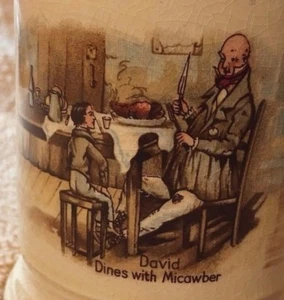 Tazza tazza vintage Charles Dickens Stein England David Copperfield Oliver Twist Art - Foto 1 di 8