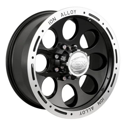 1 New 15x8 Ion Style 174 Black Wheel/Rim 5x120.7 5-120.7 5x4.75 15-8 ET-27 - Image 1 of 3