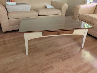 Ethan Allen American Impressions Solid Cherrywood Coffee Table 24-8401 W/ Drawer - Image 1 of 4