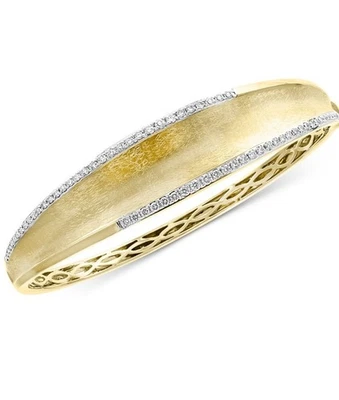 EFFY Oro Amarillo 14K y Diamante 3/4 Ct. T.W. Brazalete Pulsera. Usado Foto 1 de 4