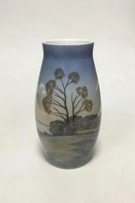 Bing & Grondahl Vase With Landscape No 575/5247 - Image 1 of 4