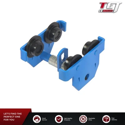 Dual Wheels Alloy Steel 4400 LBS/2 Ton I-Beam Trolley 65-180mm Adjustable - Image 1 of 4